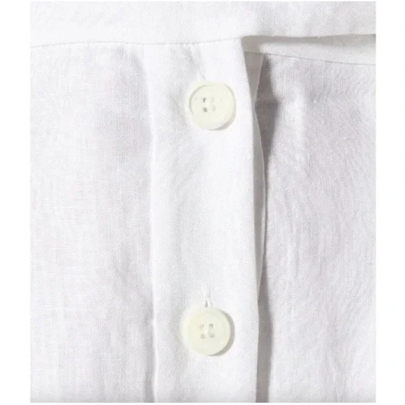 Equipment Femme White Linen Nauman Dress Size 10 NWT - Picture 5 of 11